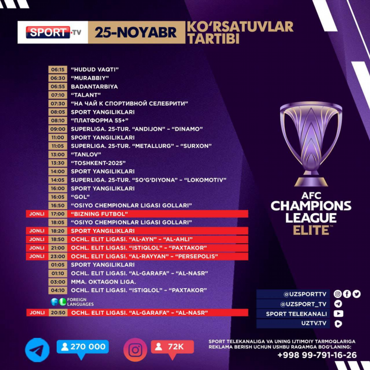 Sport tv jonli