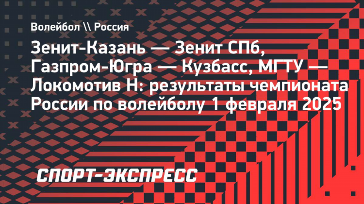 Волейбол зенит казань локомотив новосибирск